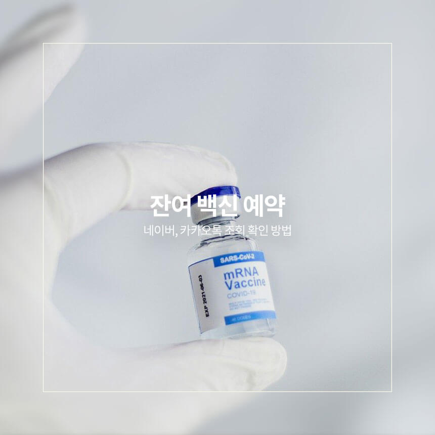 “네이버-카카오-잔여-백신-조회”