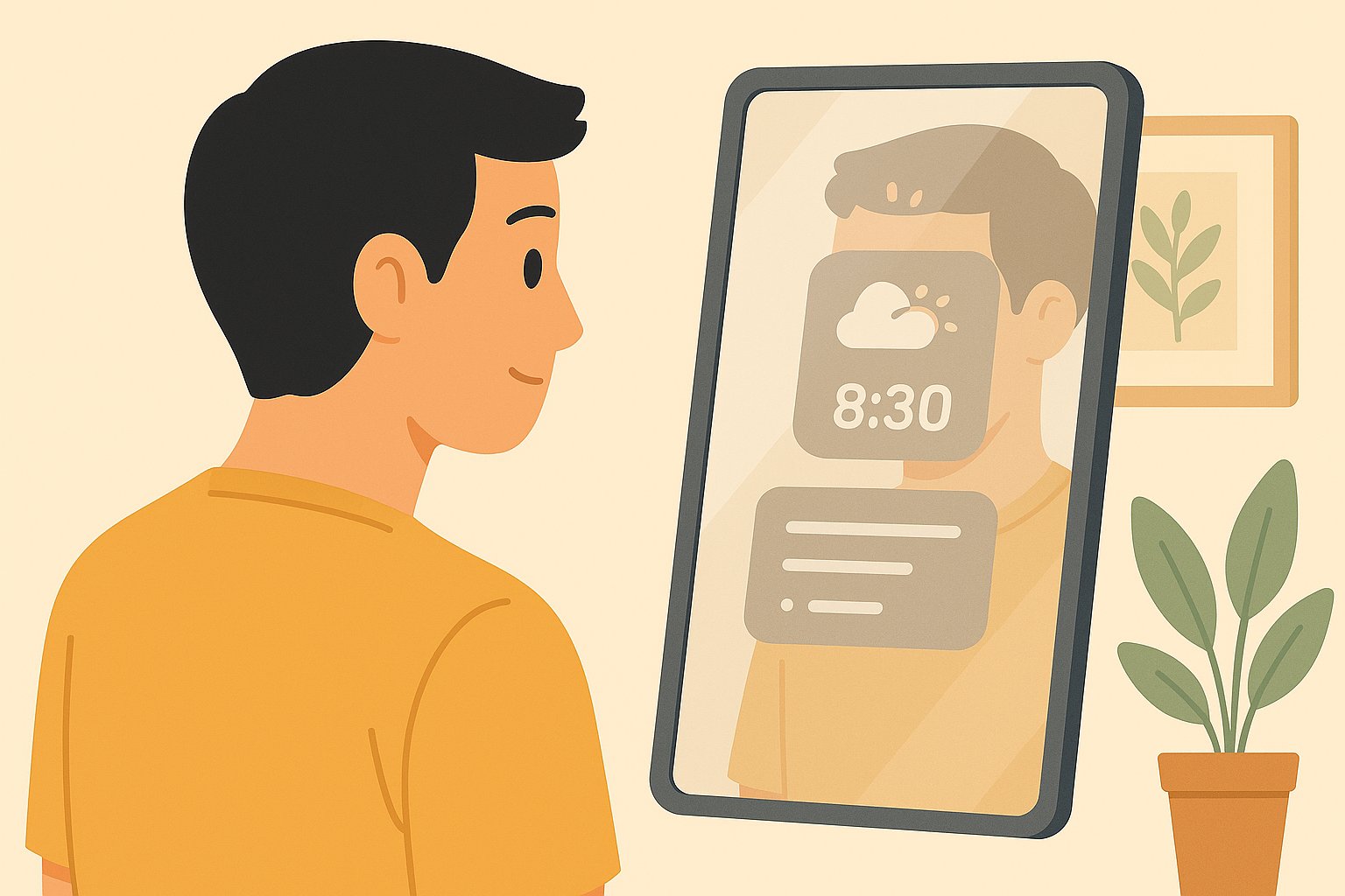 챗GPT 스마트 미러 텍스트 출력 콘텐츠 구성하기