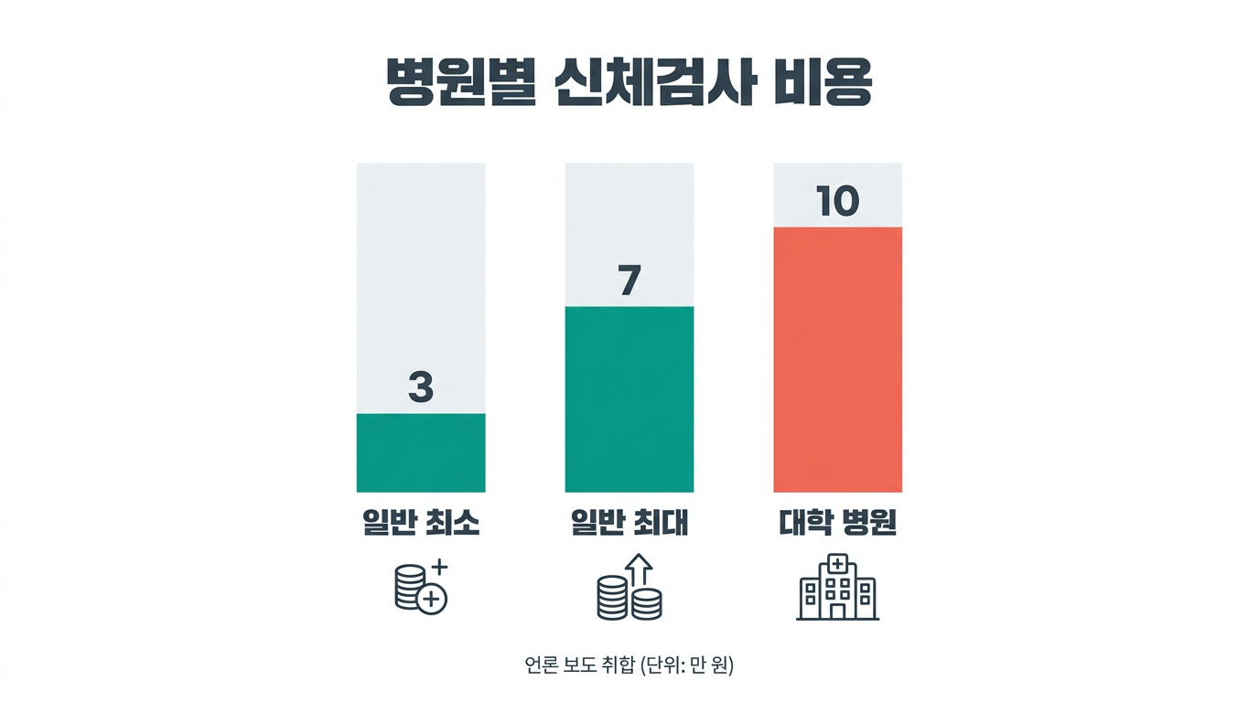 병원별 신체검사 비용