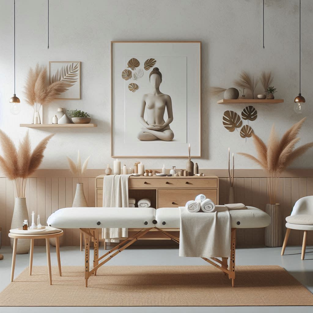 피부,체형관리 샵 배경