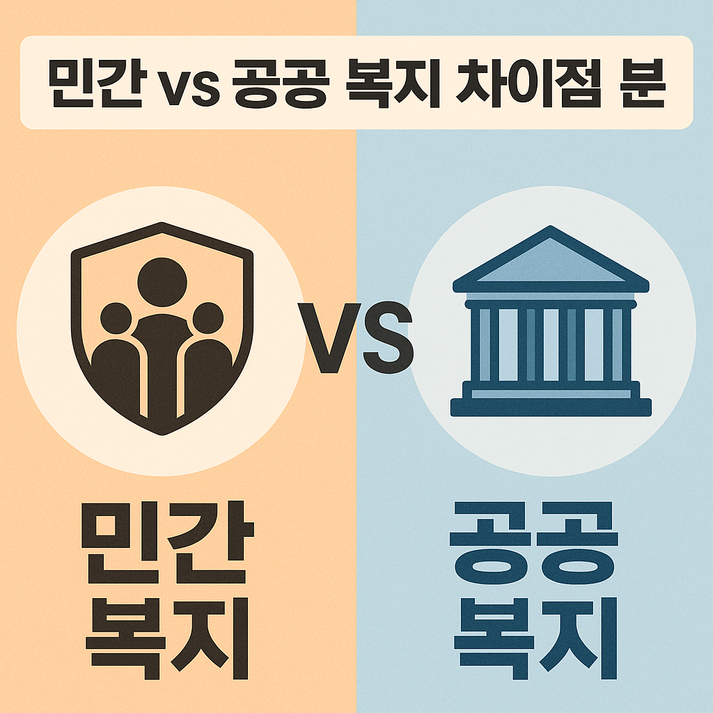 민간 vs 공공 복지 차이점 분석 관련 사진
