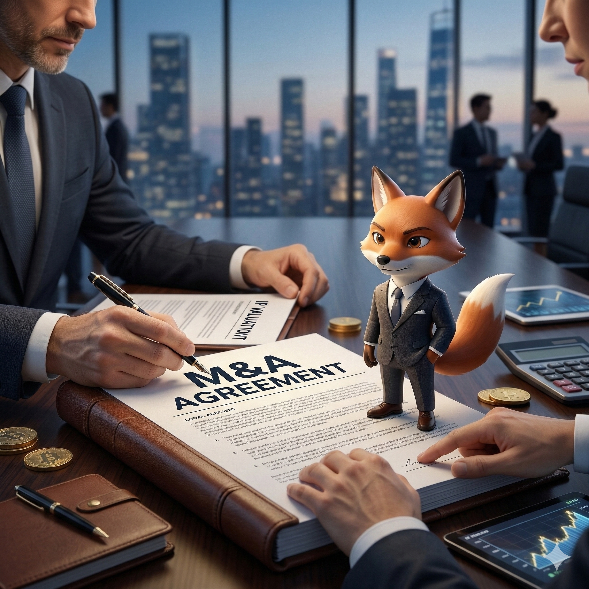 M&amp;A 체결장면