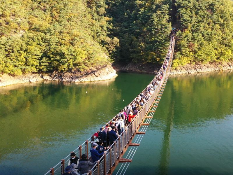 제천 옥순봉 출렁다리