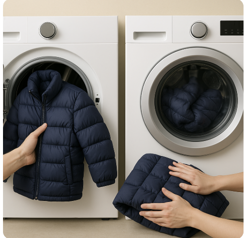 오리털 패딩 세탁기 세탁 및 건조기 건조와 털기까지 완벽 정리 관련 사진