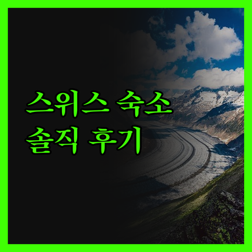 스위스 국립공원 아파트먼트 솔직 후기