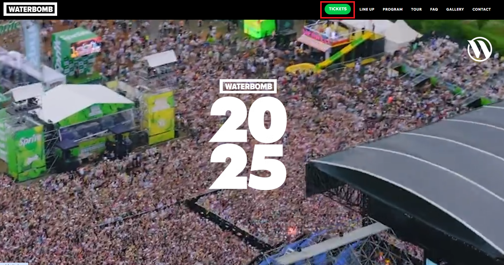 워터밤 공식 홈페이지