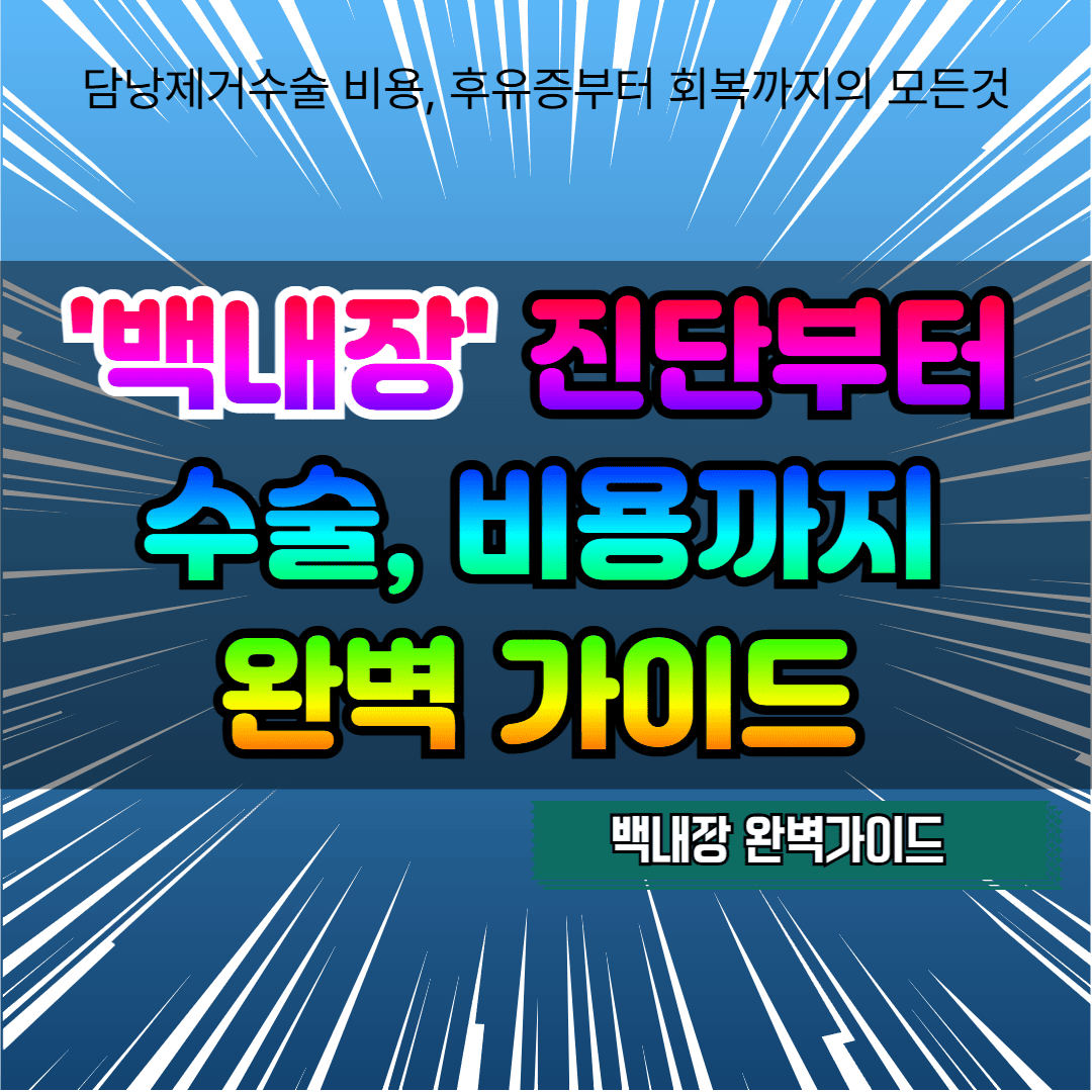 백내장, 진단부터 수술, 비용까지 완벽 가이드