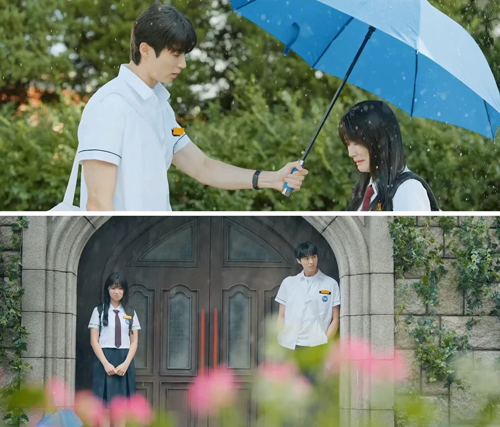 우는-솔이를-데리고-소나기를-피하는-중인-선재