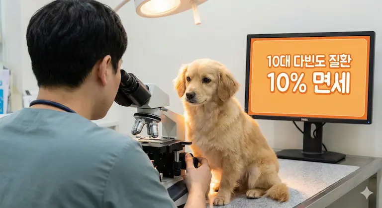 "피부염·외이염 치료비 걱정 뚝!" 반려동물 10대 질환 부가세 면세 적용 가이드