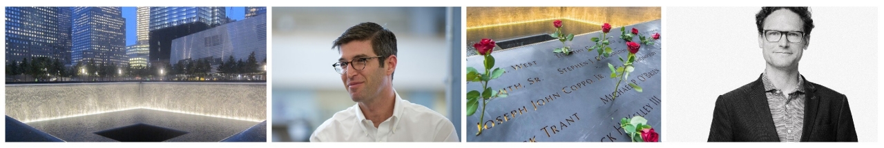 (왼편에서부터) &lsquo;부재의 반추&rsquo;, 건축가 마이클 아라드, 이름 틈새에 헌화, 전시기획자 제이크 바튼