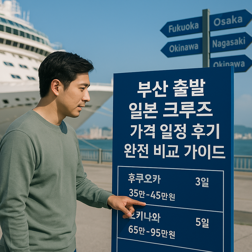부산 출발 일본 크루즈 가격 일정 후기 완전 비교 가이드