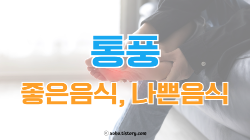 통풍에 좋은 음식과 나쁜 음식