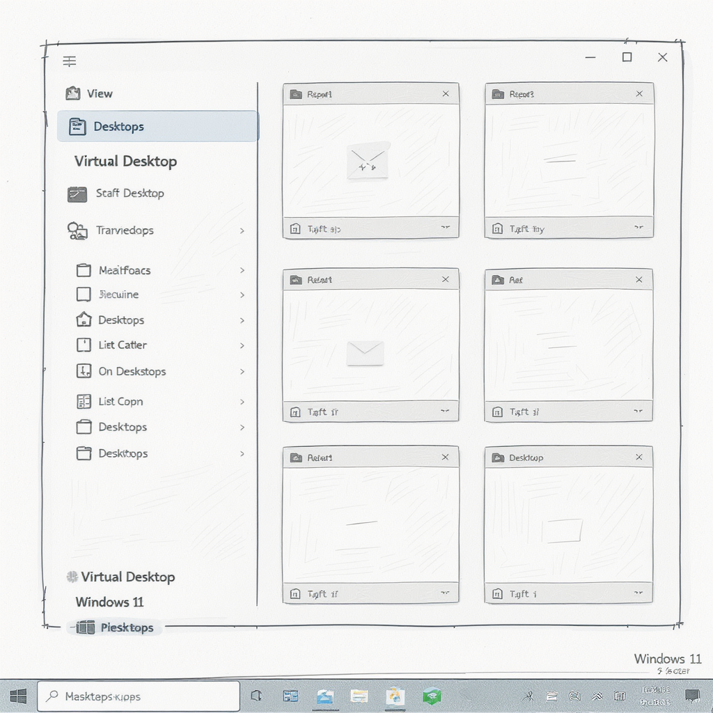 책상을 여러 개 쓰는 효과&amp;#44; 가상 데스크톱