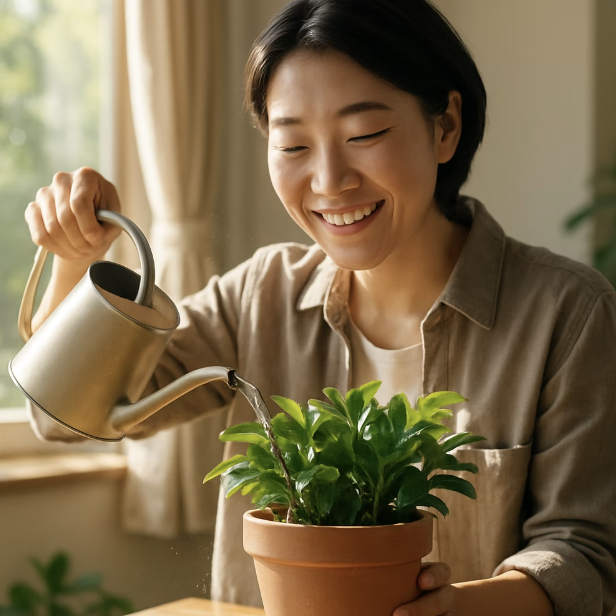 물주기의 핵심, 겉흙이 마르면 흠뻑