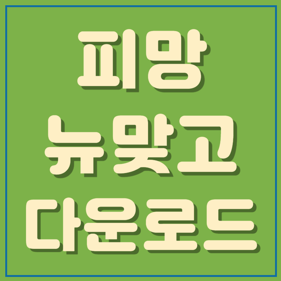 피망 뉴맞고 플레이 다운로드