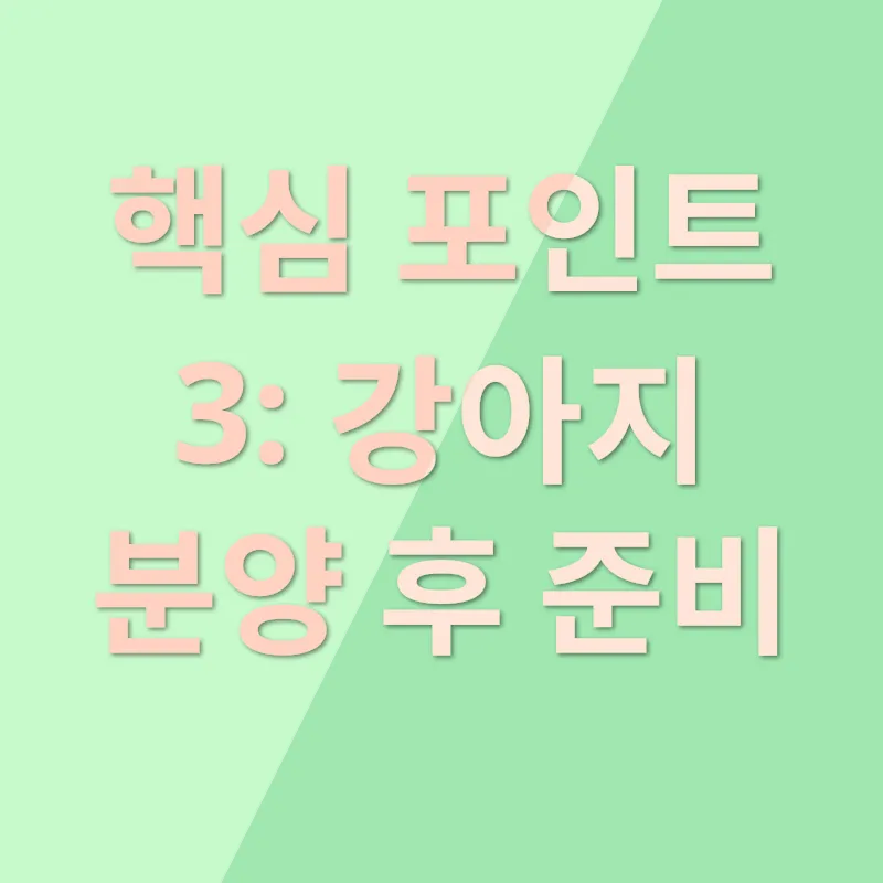강아지 분양 고려 사항_3