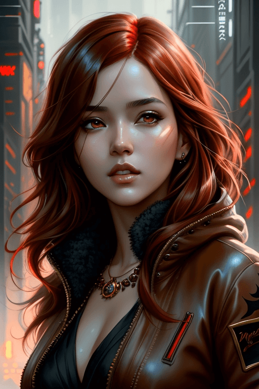 Playground AI로 생성한 그림(2) - 매혹적인 여성