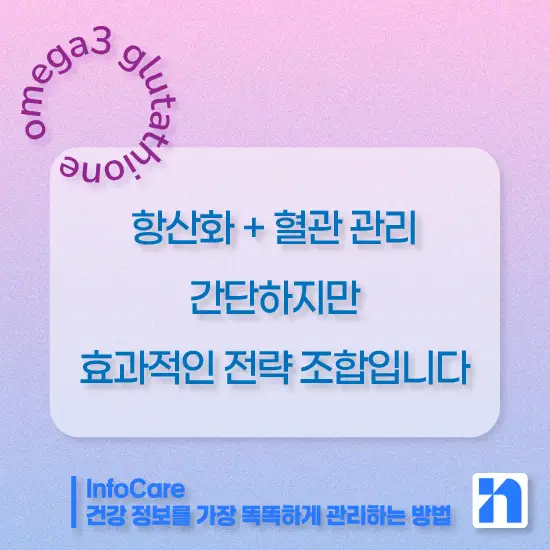 글루타치온과 오메가3 같이 복용 시 효능