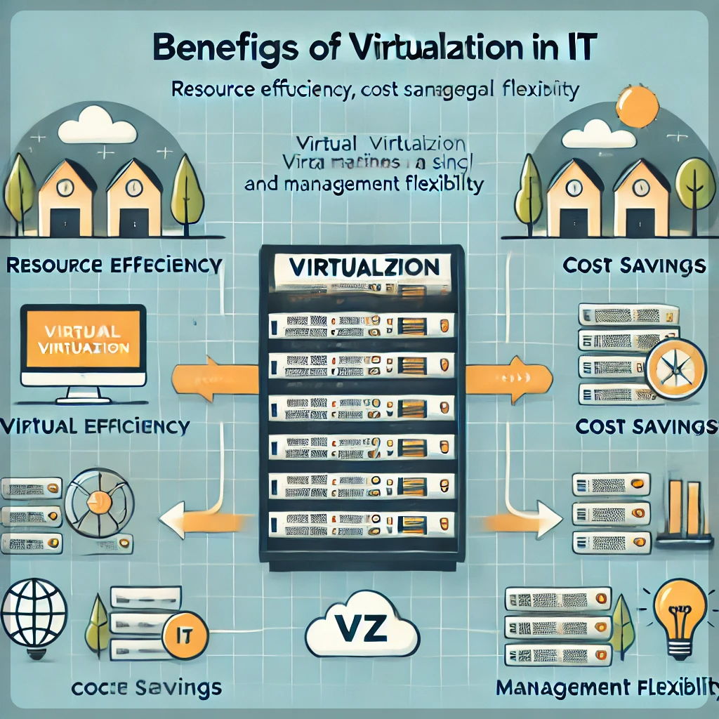 가상화의 장점을 보여주는 이미지
