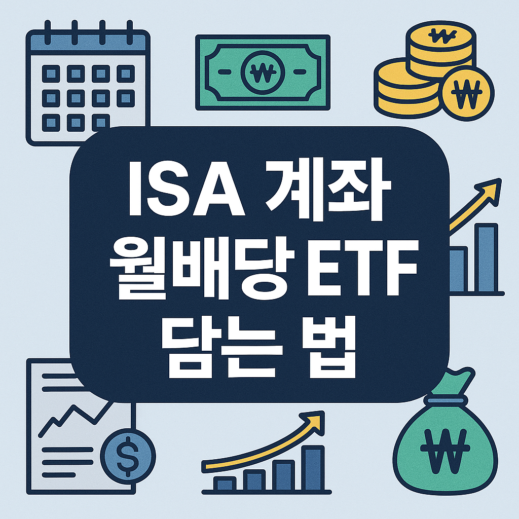 ISA 계좌에 월배당 ETF 담는 법