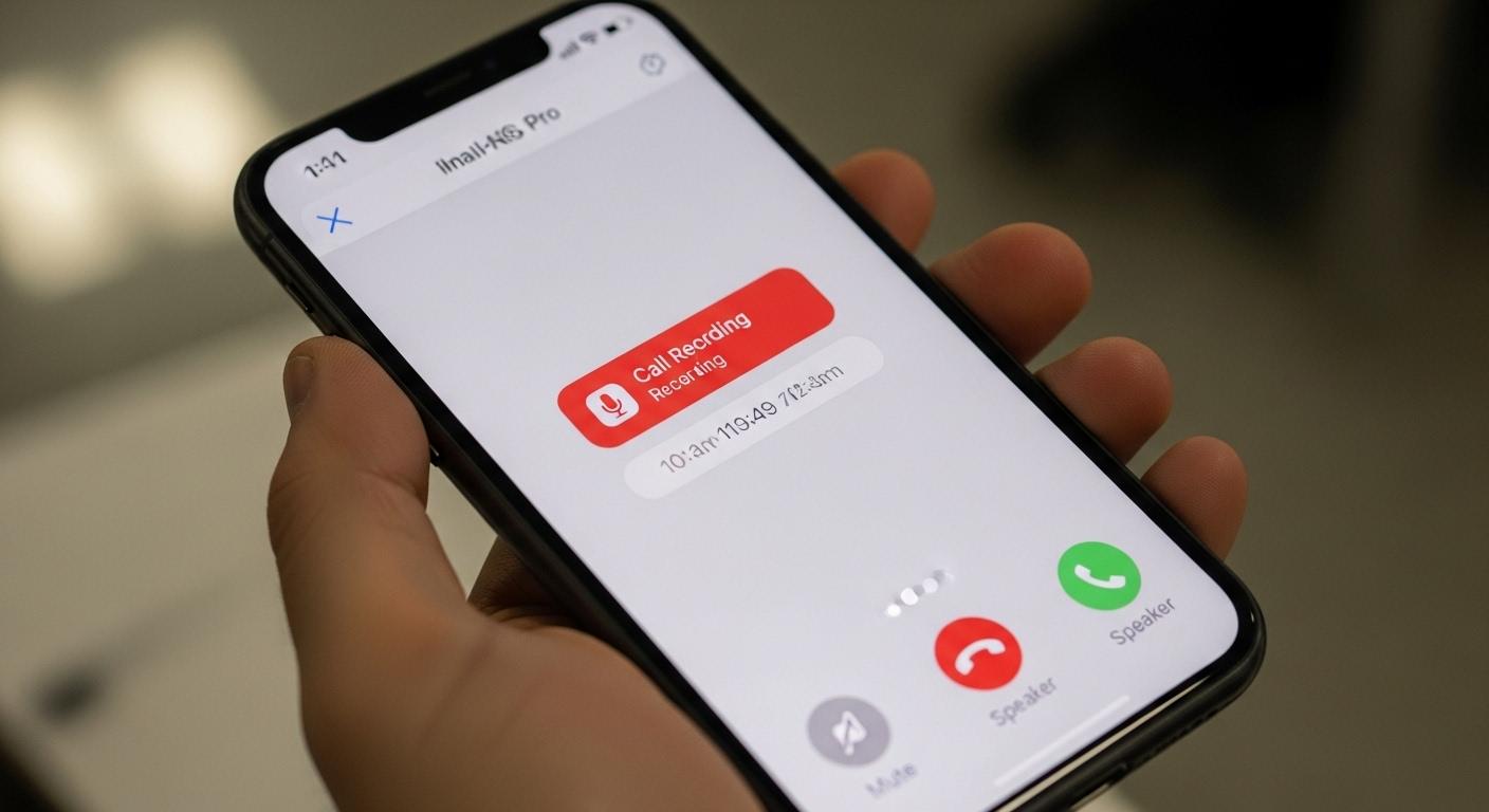 아이폰16프로 통화녹음 고지