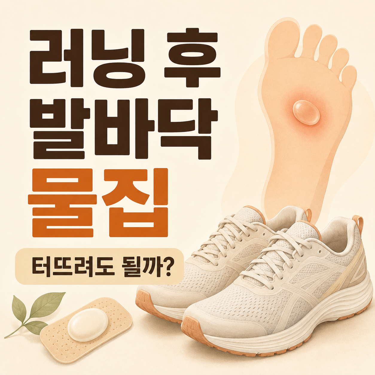 러닝 물집 터뜨려도 될까 대표 이미지