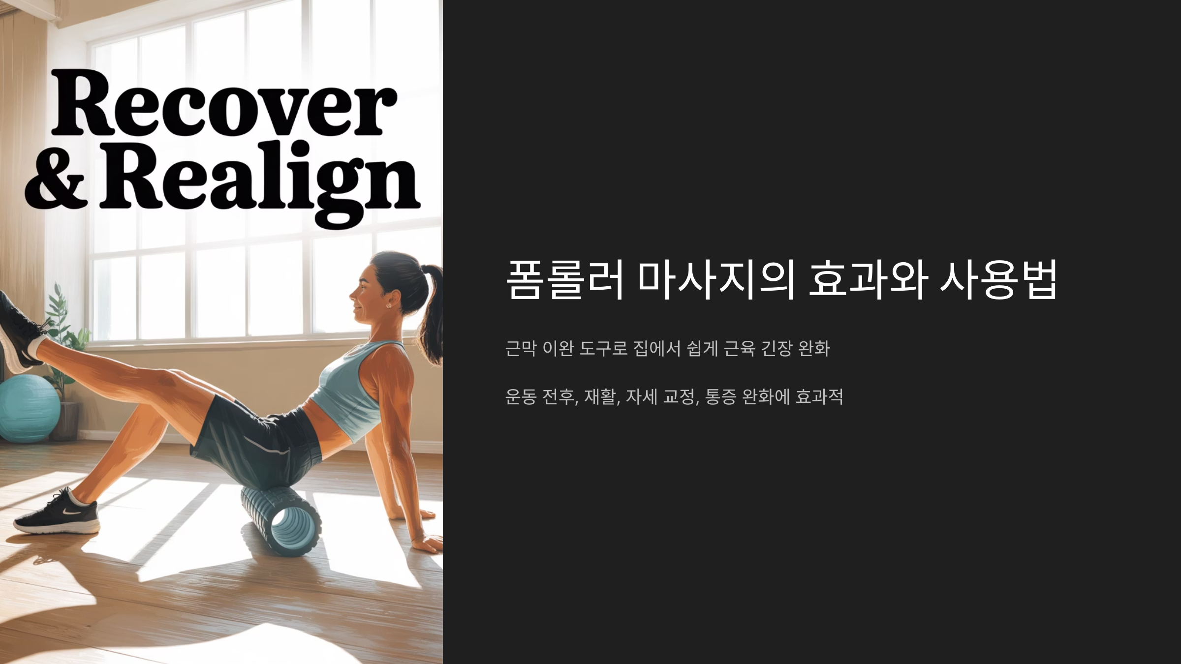 폼롤러의 효과
