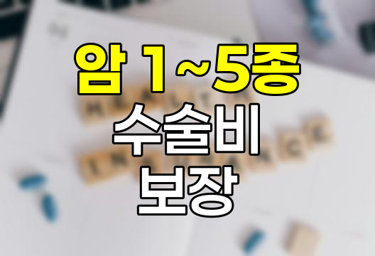 흥국화재 암 1~5종수술비, 차별화된 암 수술 보장 체계