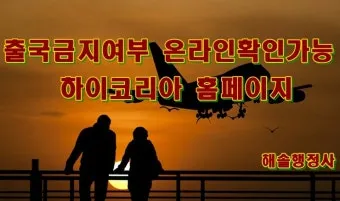 출국금지 여부 조회 법무부 출입국 관리 방법_5