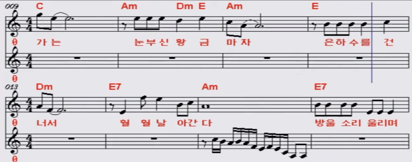 이혜리(송민도) 하늘의 황금마차 악보