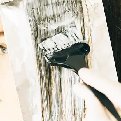 셀프 새치염색 헤어라인, 구렛나룻