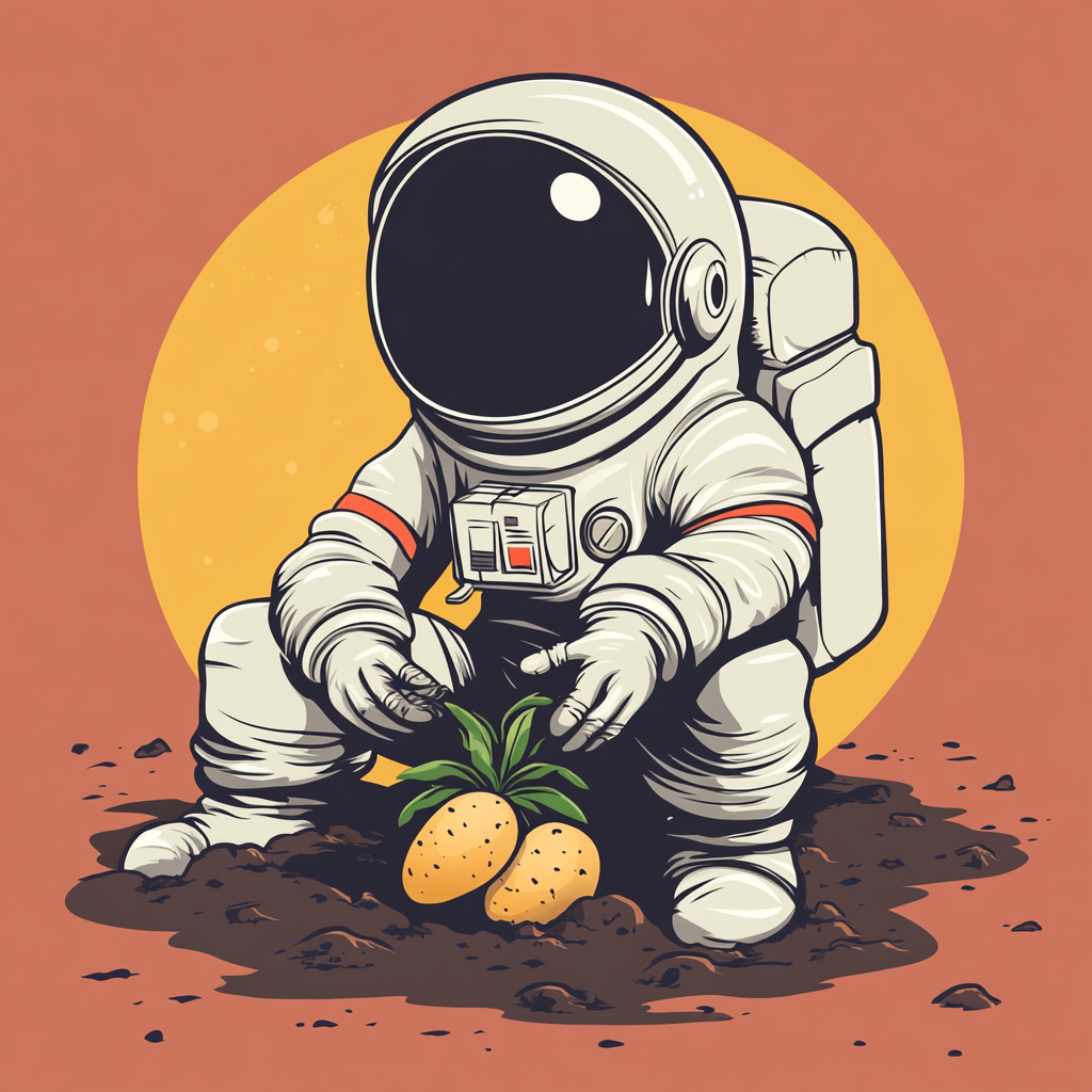 마션처럼 감자 심고 살아남을 수 있을까?