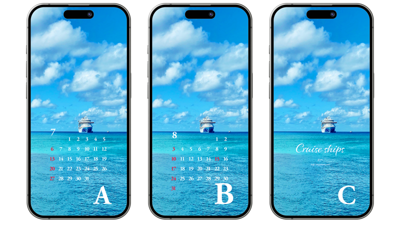 05 유람선과 구름 ABC - 2025년7월 아이폰배경화면