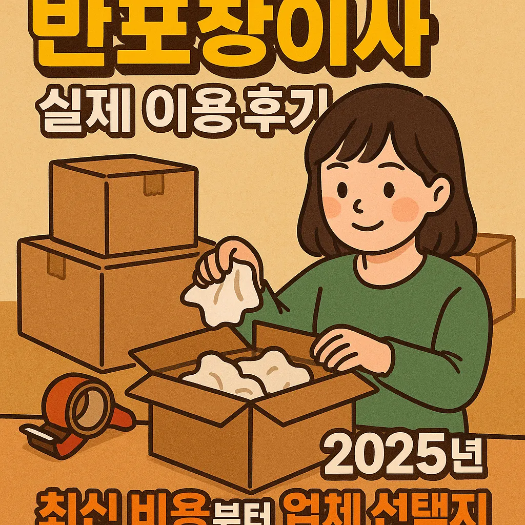 반포장이사 실제 이용 후기 2025년 최신 비용부터 업체 선택까지