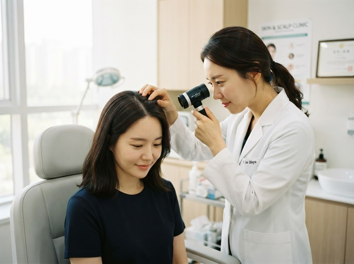 원형탈모 회복 모발 재성장 일상
