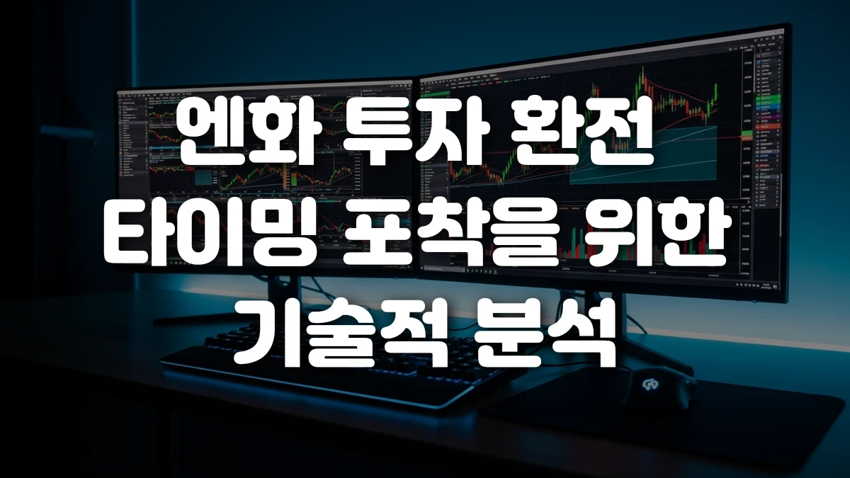 엔화 투자 환전 타이밍 포착을 위한 기술적 분석