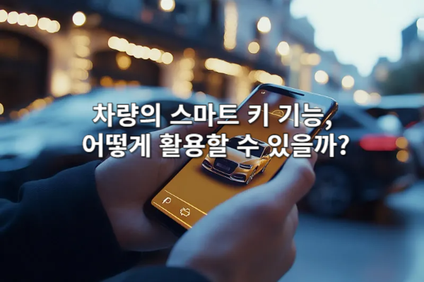 차량의 스마트 키 기능, 어떻게 활용할 수 있을까?
