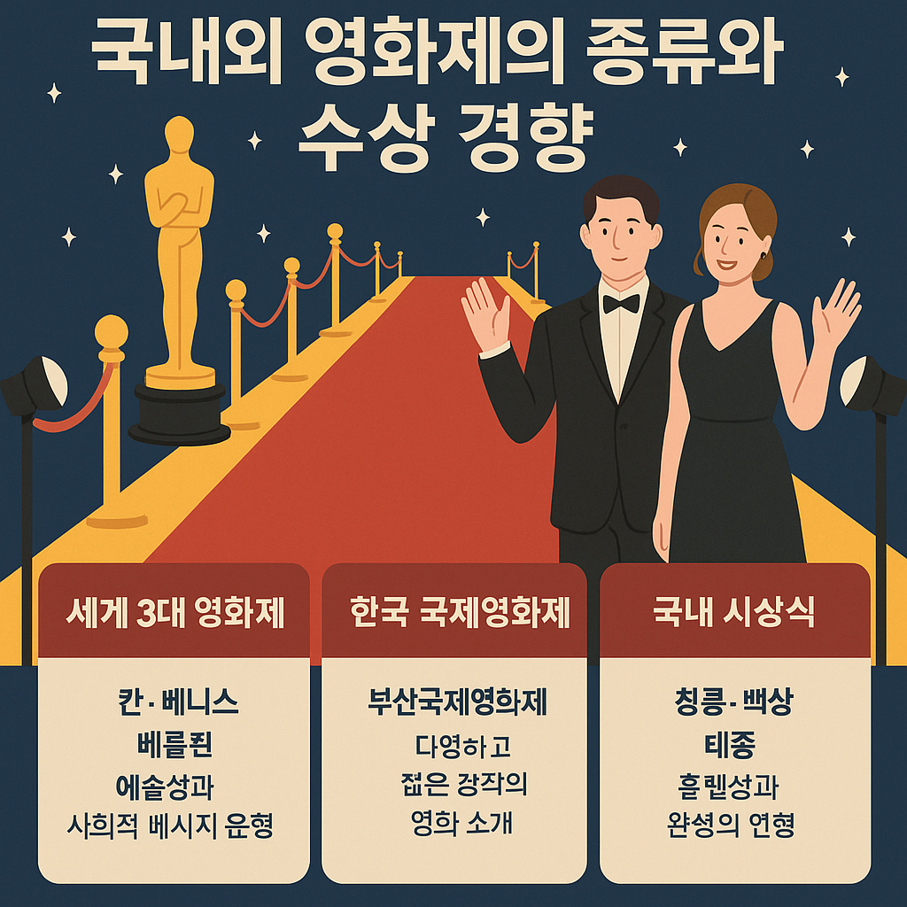 영화제의 종류와 수상 경향 관련 사진