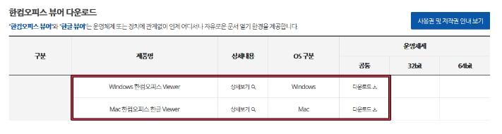 한글과컴퓨터홈페이지