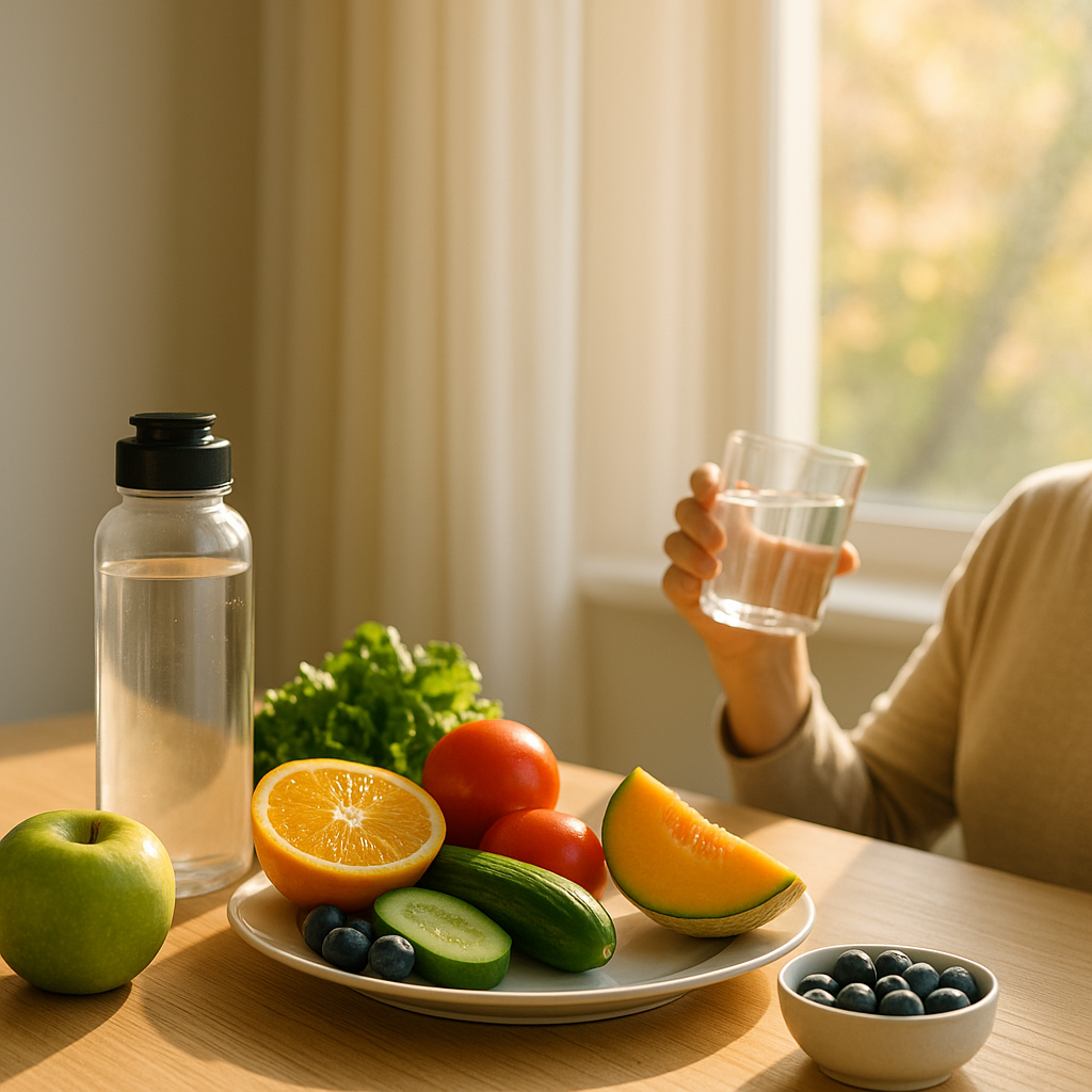 수분 섭취 전략과 관련한 이미지