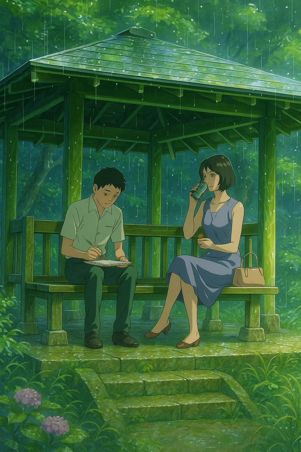 애니메이션 언어의정원 캐릭터