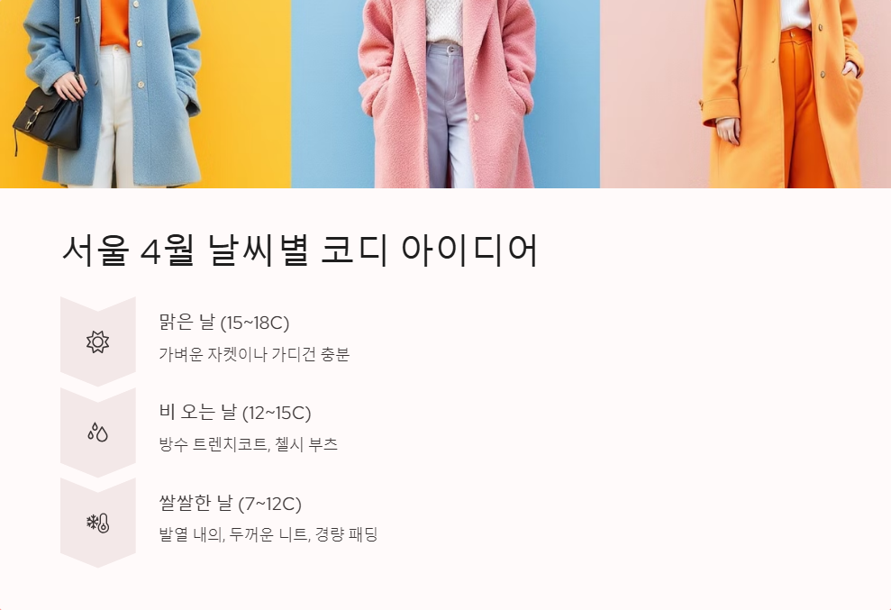 서울 날씨 4월 예보와 옷차림 팁