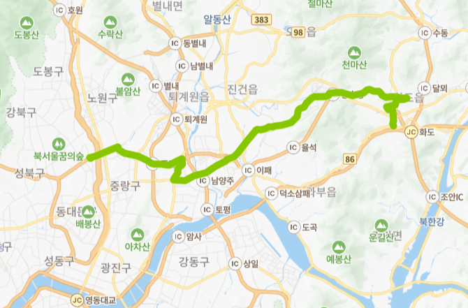 구리-남양주-서울-65-1번-버스-노선-지도