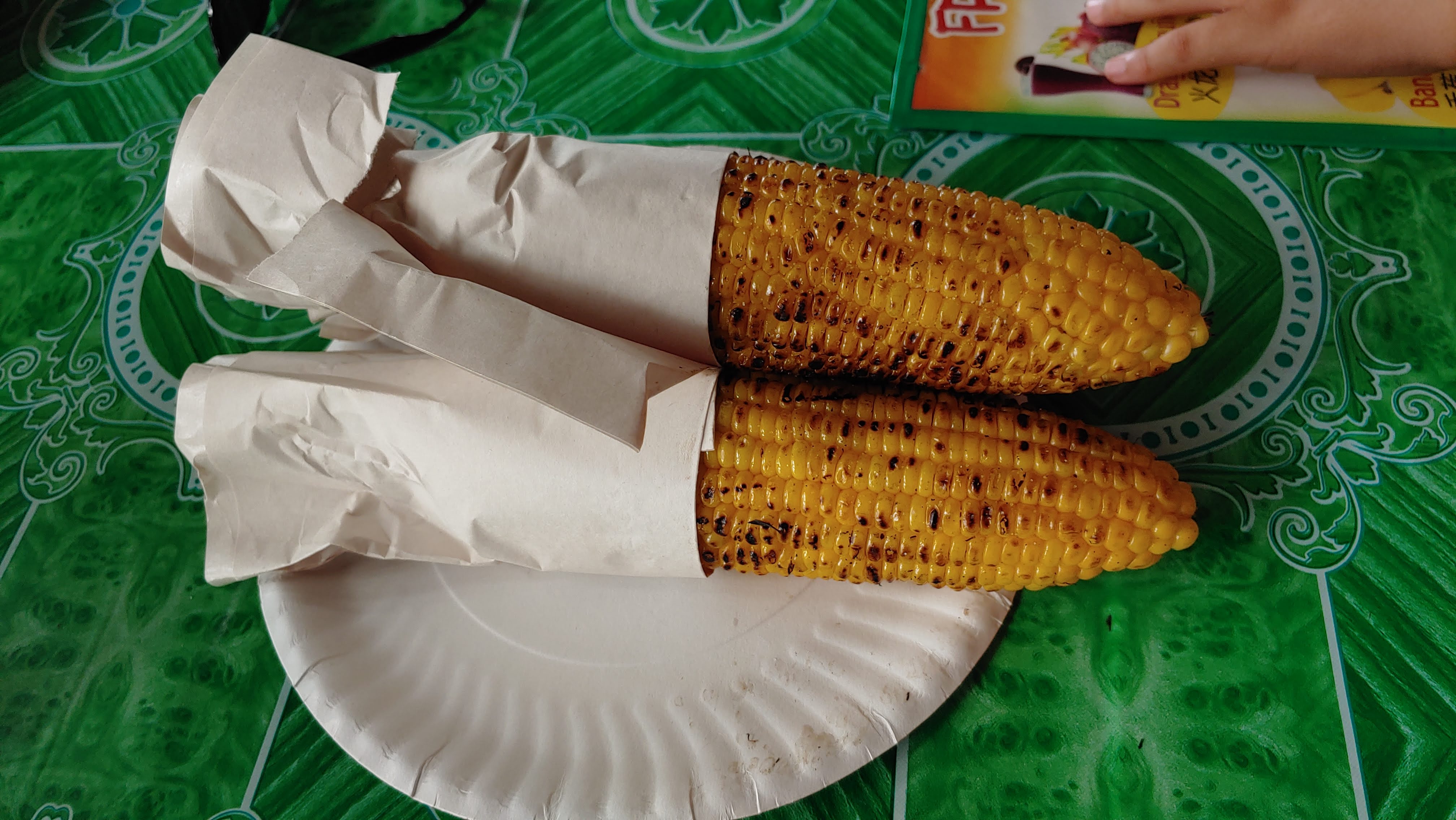 버터에 구운 옥수수