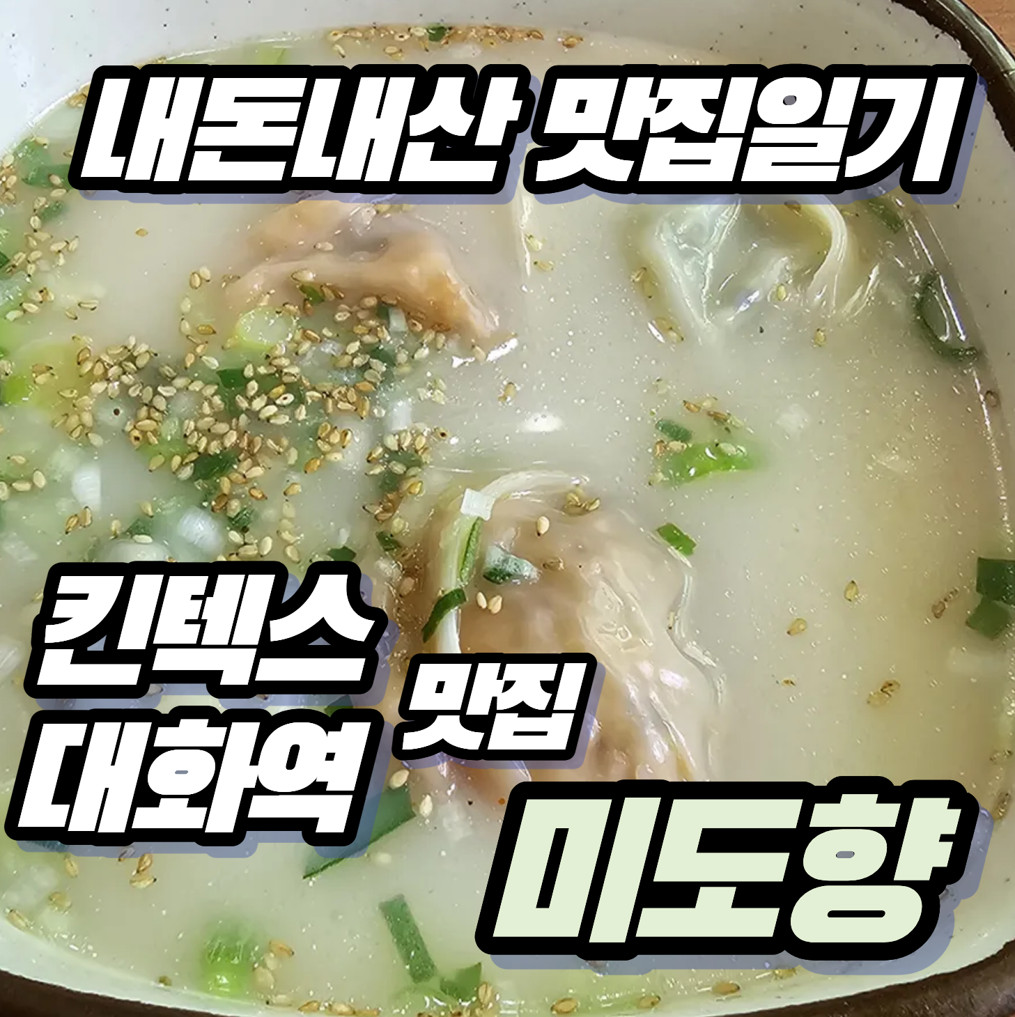 [내돈내산 맛집일기] 일산 만두 맛집 '미도향' 점심 고기/반반 만둣국 후기