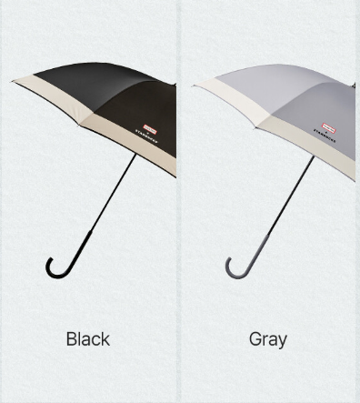 스타벅스-라이트-장우산-블랙-그레이