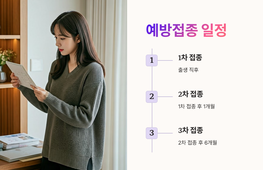 B형간염 예방접종 간격과 일정