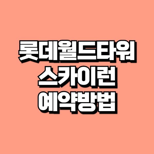 롯데타워 스카이런