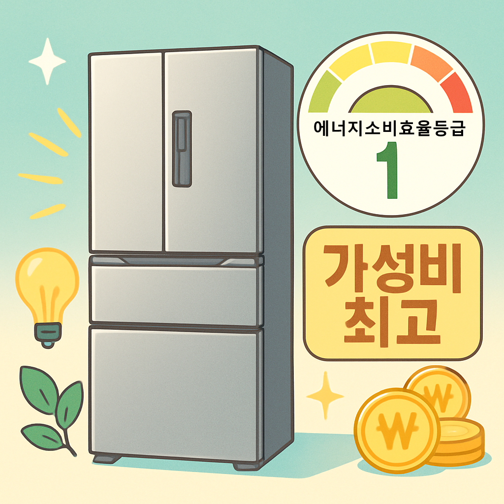 에너지 소비효율 1등급 가전 가성비 김치냉장고 추천