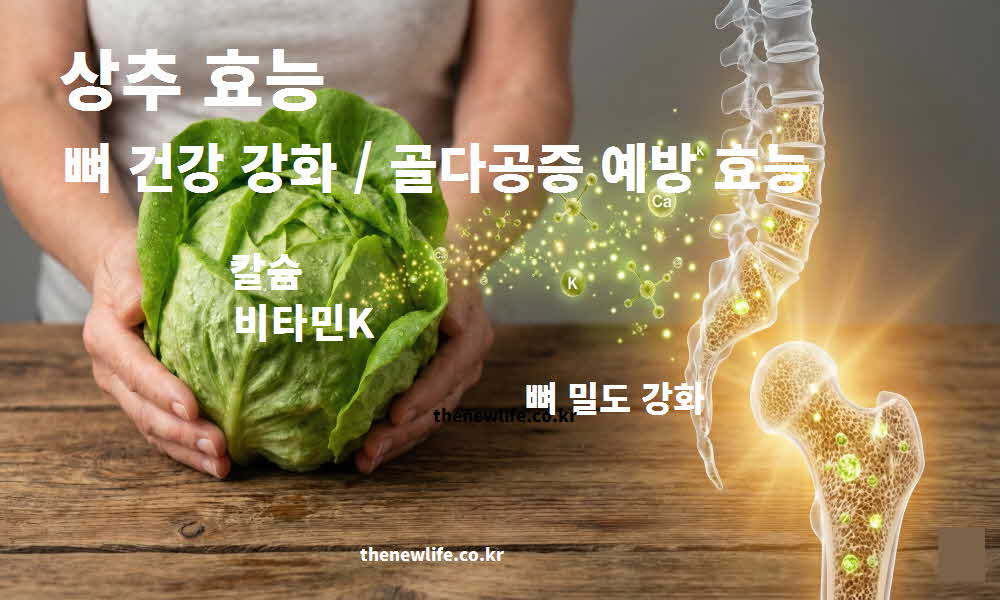 상추 효능 뼈 건강 골다공증 예방